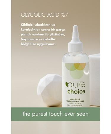 Pure Choice Anti-Spot Skin Whitening Toner 200ml Glycolic Acid (7%) - Buy Online on GoSupps.com