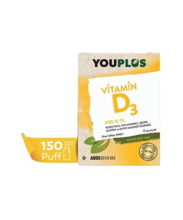 ABD BRAH M Youplus Vitamin D3 400 Iu 20 ml Oral Spray