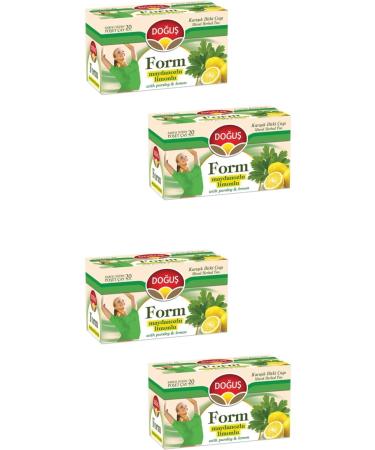Do u Form Parsley Lemon Teapot Tea Set of 4
