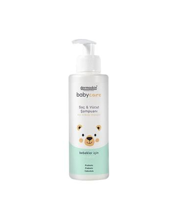 Dermoskin Babycare Hair and Body Shampoo 230 ml Baby Hair and Body Shampoo - Teeth Whitening Foam