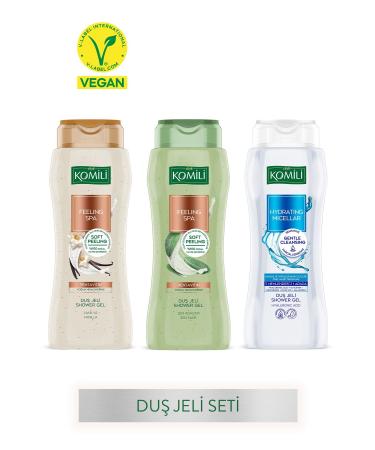 Komili Feeling Spa & Micellar Shower Gel Set - Vegan - 3 x 500 ML
