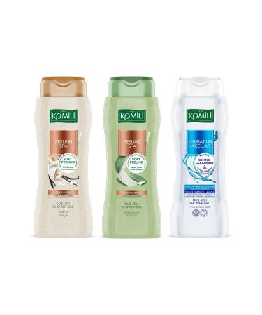 Komili Feeling Spa & Micellar Shower Gel Set - Vegan - 3 x 500 ML - Buy Online on GoSupps.com