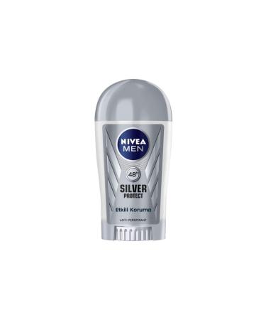 NIVEA Men Men's Stick Deodorant Silver Protect 48 Hours Anti-perspirant Protection 40 ml - Buy Online on GoSupps.com