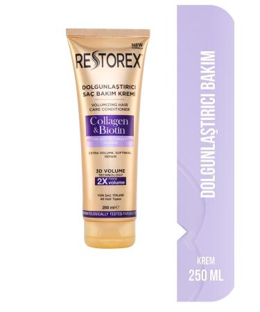 Restorex Volumizing Hair Care Cream Collagen & Biotin 250 Ml
