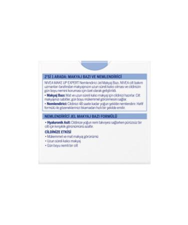 NIVEA Make Up Expert Moisturizing Gel Make-up Base Matte 50 ML - Buy Online on GoSupps.com