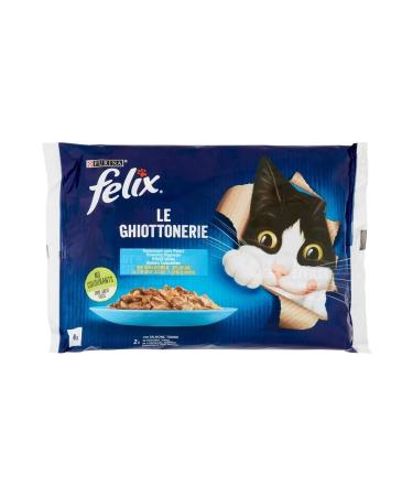 FELIX Felix Multipack Salmon and Tuna Adult Cat Wet Food 4x85gr - 12 Packs