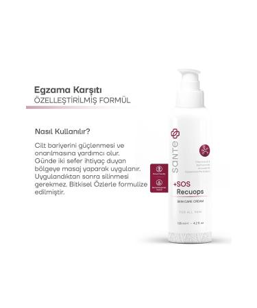 SantePlus Sos Recuops Repair Care Cream 125 ml (Eczema Psoriasis Itching) - Buy Online on GoSupps.com