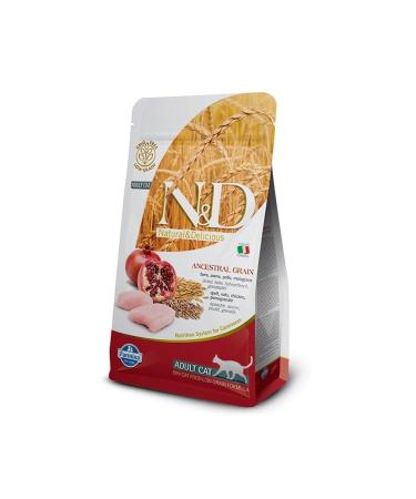 N & D Low Grain Chicken Pomegranate Adult Cat Food 5 Kg 2 Piece Set Idili