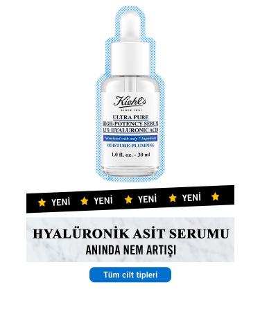 Kiehl's ULTRA PURE 1.5% HYALURONIC ACID FACE SERUM 30ML TO HELP REDUCE BLEMISHES PSSN3421