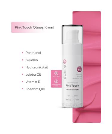 SantePlus Pink Touch Tone Equalizer SPF 50+ Pink Face Sunscreen 50 ml - Buy Online on GoSupps.com
