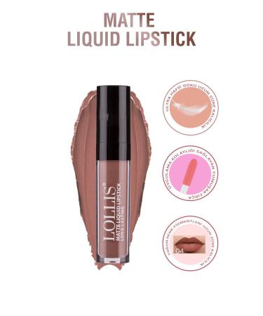 Lollis Matte Liquid Lipstick 04 /matte Liquid Lipstick 04 - Buy Online on GoSupps.com