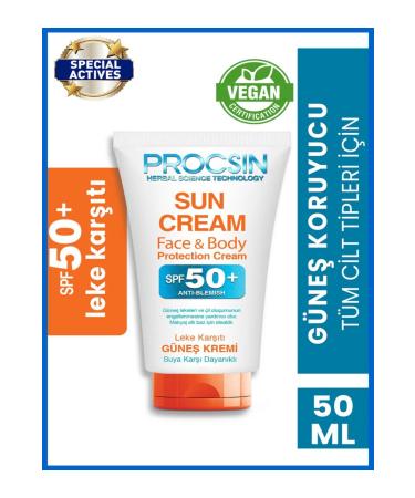 PROCSIN Sun Cream Face&Body SPF50+ 50ML