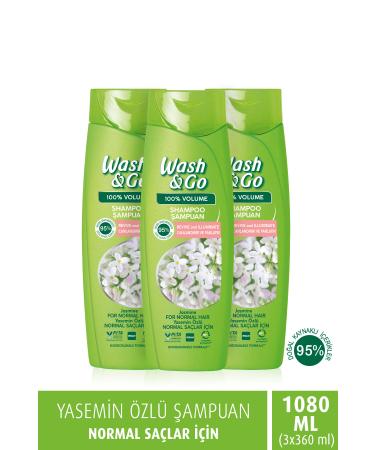 WASH&GO Jasmine Essence Shampoo 360 ml x3 Pieces