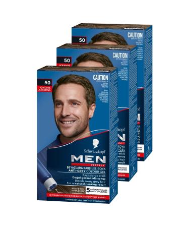 Schwarzkopf Men Perfect 50 Light Brown 3-pack