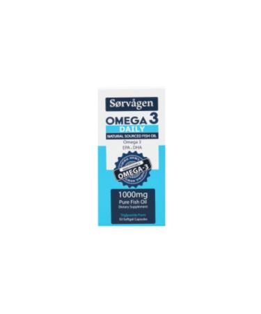 Sorvagen Omega 3 Daily Pure Fish Oil 50 Capsules 1000 Mg - Buy Online on GoSupps.com