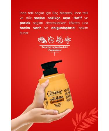ORIENSE 600ml Hair Mask Volumizing Ultimate Care with Pro-vitamin B5 and Phytokeratine - Buy Online on GoSupps.com