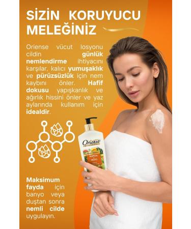 ORIENSE Tropical Fruit Body Lotion - Ultimate Skin Care with Grapefruit Extract Vitamin E and Glycerin 500ml - Buy Online on GoSupps.com