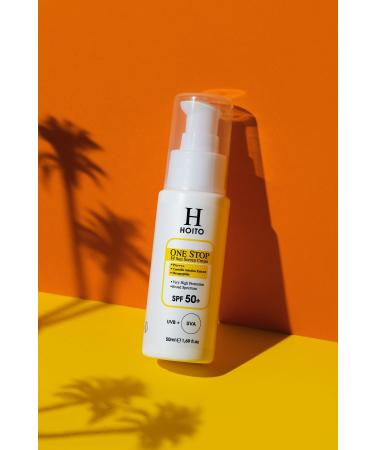 Hoito Fast Absorbing Non-Stickly Sunscreen SPF50+/PA++++50ml-One Stop Sun Screen Cream - Buy Online on GoSupps.com