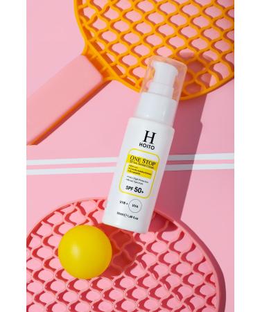 Hoito Fast Absorbing Non-Stickly Sunscreen SPF50+/PA++++50ml-One Stop Sun Screen Cream - Buy Online on GoSupps.com