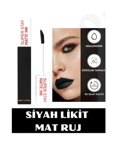 NUNUKO Super Black Matte Liquid Lipstick