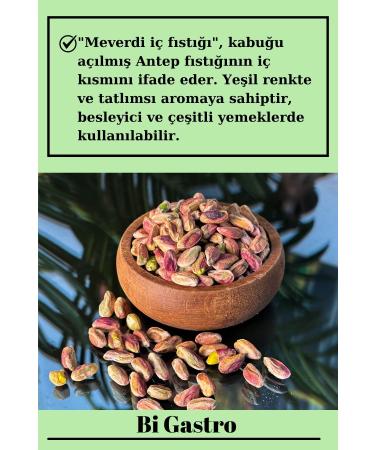 Bi Gastro Meverdi Unshelled Antep Pistachio Kernels Kadayif pistachio kernels 100 gr - Buy Online on GoSupps.com