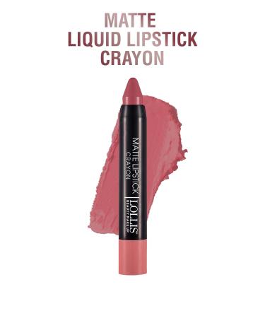 Lollis Matte Lipstick Crayon 01 /matte Pencil Lipstick 01 - Buy Online on GoSupps.com