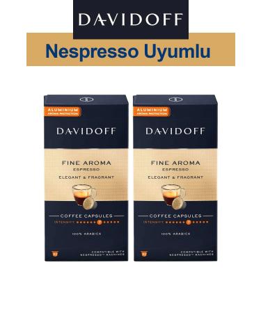 Davidoff Nespresso Compatible Capsule Coffee Fine Espresso 2 x 10 pieces