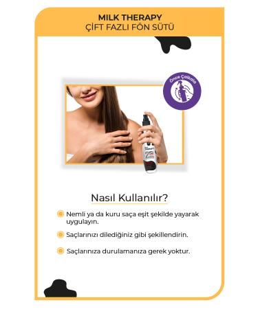 Morfose Milk Therapy Double Phase Hair Care Blow Dry Milk 240 ml - Nourishing Protective Effect - Buy Online on GoSupps.com