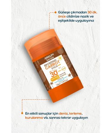 Mixup Intensive Bronzing Sunscreen Stick SPF 30+ Cocoa and Carrot Oil 35 GR - Buy Online on GoSupps.com