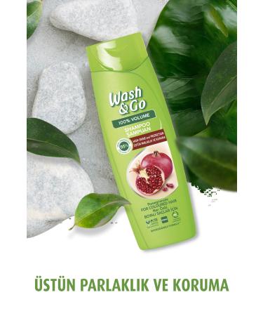 WASH&GO Pomegranate Essence Shampoo 360 ml x2 Pieces - Buy Online on GoSupps.com