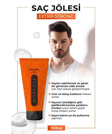 Morfose Extra Strong Hair Gel 150 ml - Fast Hold - Buy Online on GoSupps.com