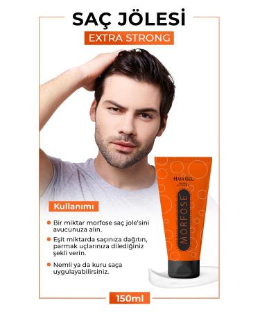 Morfose Extra Strong Hair Gel 150 ml - Fast Hold - Buy Online on GoSupps.com