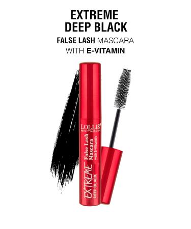 Lollis Extreme Deep Black False Lash Mascara / Intense Black Mascara / Intense Black Mascara - Buy Online on GoSupps.com