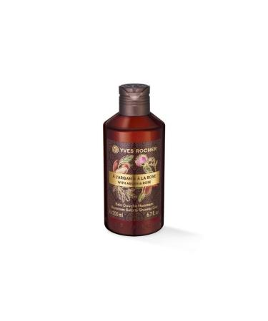 Yves Rocher Argan and Rose - Shower Gel - 200ml A Unique Bath Pleasure with the Scent of Argan Oil and Rose... 200 Ml