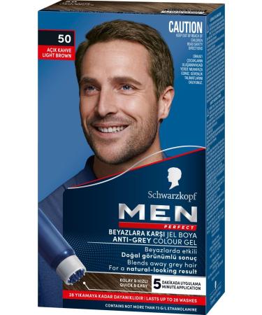 Schwarzkopf Men Perfect 50 Light Brown 3-pack - Buy Online on GoSupps.com