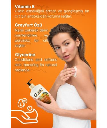ORIENSE Tropical Fruit Body Lotion - Ultimate Skin Care with Grapefruit Extract Vitamin E and Glycerin 500ml - Buy Online on GoSupps.com