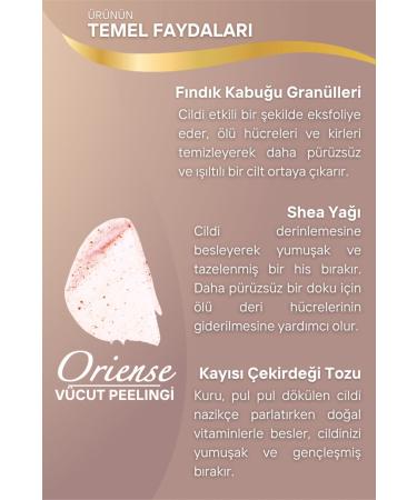 ORIENSE Body Scrub - Warm Vanilla and Amber Richness Contains Bitter Almond Oil and Vitamin E 500ml - Buy Online on GoSupps.com