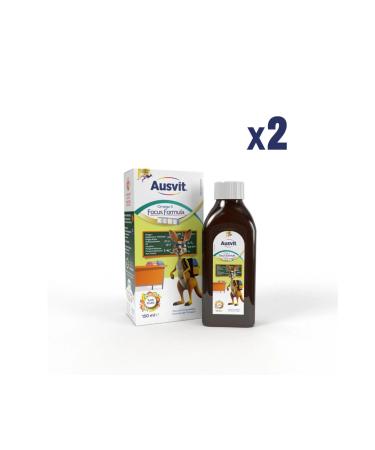 Ausvit Kids Omega 3 and Focus Formula Syrup 2 Boxes Concentration Formula Syrup with Omega 3 150mL