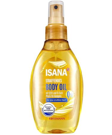ISANA Body Care Oil Spray Q10 & 6-Fold Effective Herbal Oil Complex 150 Ml