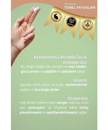 OR ENSE Cream for Dry and Damaged Hair - Avocado Extract and Horse Chestnut Shea Butter Glycerin and Panthenol - Buy Online on GoSupps.com