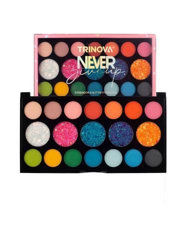 Trinova Glitter Eyeshadow 19 Piece Eyeshadow Palette - Buy Online on GoSupps.com