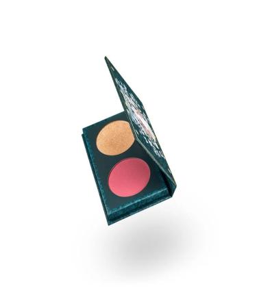 kiko milano BRIDGERTON BOUQUET BLUSH & HIGHLIGHTER DUO 02 Regal Rouge