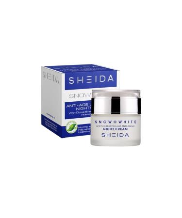 Sheida Snow White Skin Whitening Brightening Anti-Spot Night Care Cream 50 ml - Buy Online on GoSupps.com