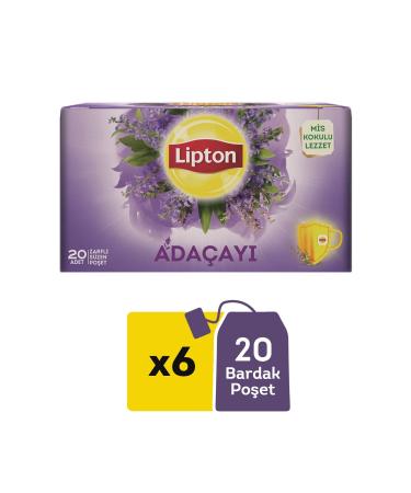 Lipton Sage Tea Bag Cup X 6 Pieces