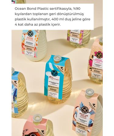 Yves Rocher Monoi Eco Refill Hair and Body Shampoo - 600 ml-11782 - Buy Online on GoSupps.com