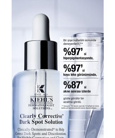 Kiehl's CLEARLY CORRECTIVE ANTI-DARK SPOT SERUM - 30 ML WITH VITAMIN C & SALICYLIC ACID CONTENT PSSN3433 - Buy Online on GoSupps.com