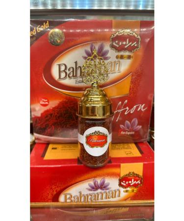 Bahraman Saffron Bahraman Saffron 10 GR Glass Box 100% Organic Premium Quality Iranian Saffron