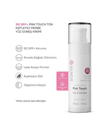 SantePlus Pink Touch Tone Equalizer SPF 50+ Pink Face Sunscreen 50 ml - Buy Online on GoSupps.com