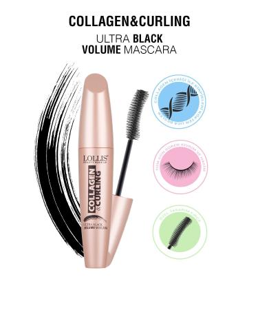 Lollis Collagen & Curling Effect Eyelash Nourishing Mascara - Buy Online on GoSupps.com