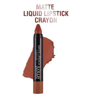 Lollis Matte Lipstick Crayon 08 / Matte Pencil Lipstick Crayon 08 - Buy Online on GoSupps.com